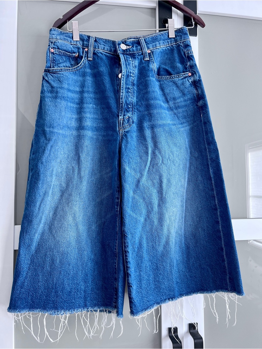 MOTHER -‘The Culotte Fray’ Denim